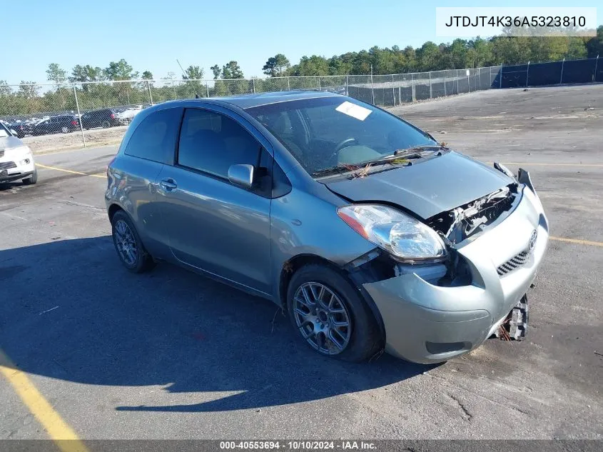 2010 Toyota Yaris VIN: JTDJT4K36A5323810 Lot: 40553694