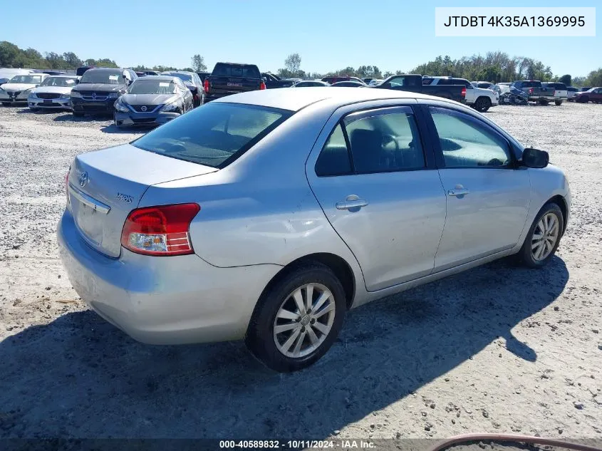 2010 Toyota Yaris VIN: JTDBT4K35A1369995 Lot: 40589832