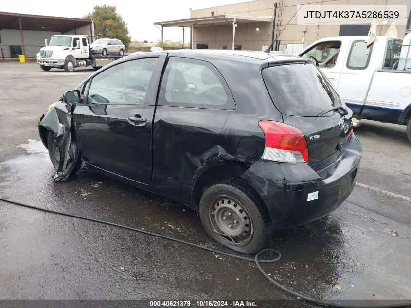 2010 Toyota Yaris VIN: JTDJT4K37A5286539 Lot: 40621379