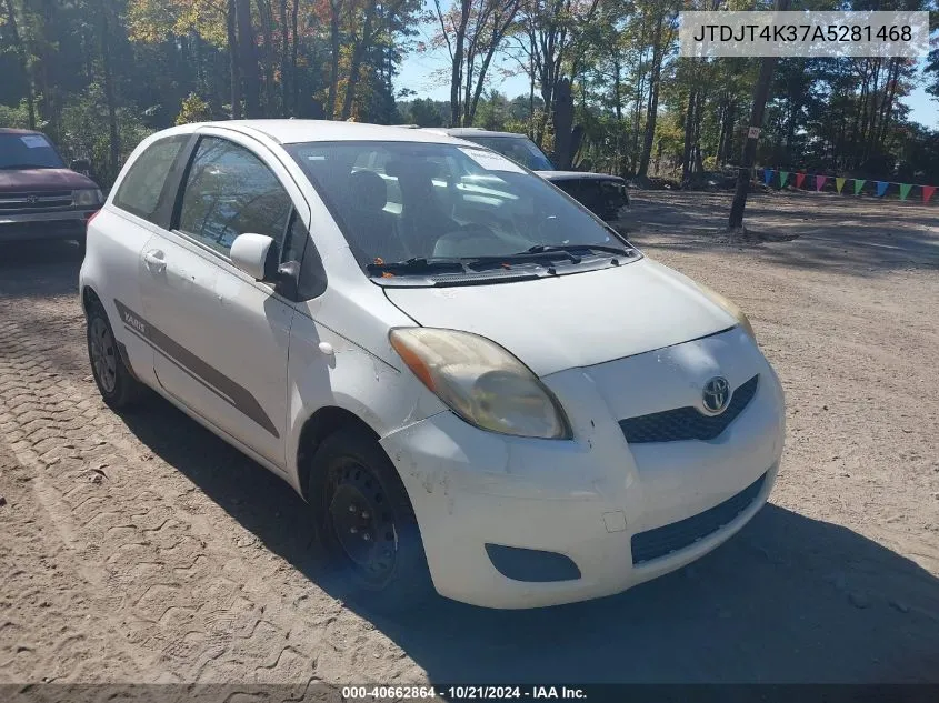 2010 Toyota Yaris VIN: JTDJT4K37A5281468 Lot: 40662864