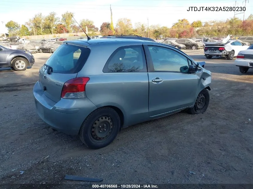 JTDJT4K32A5280230 2010 Toyota Yaris