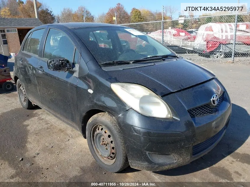 2010 Toyota Yaris VIN: JTDKT4K34A5295977 Lot: 40711955