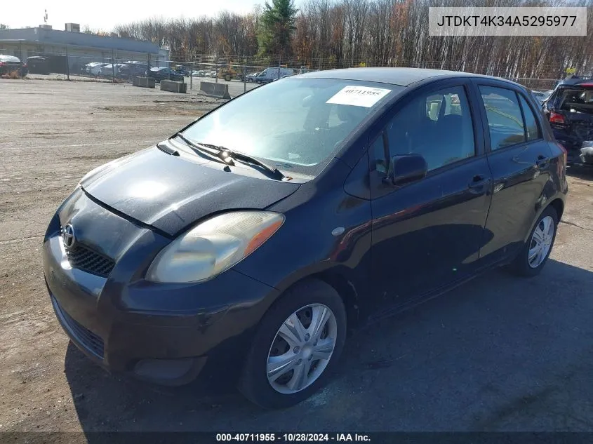 2010 Toyota Yaris VIN: JTDKT4K34A5295977 Lot: 40711955