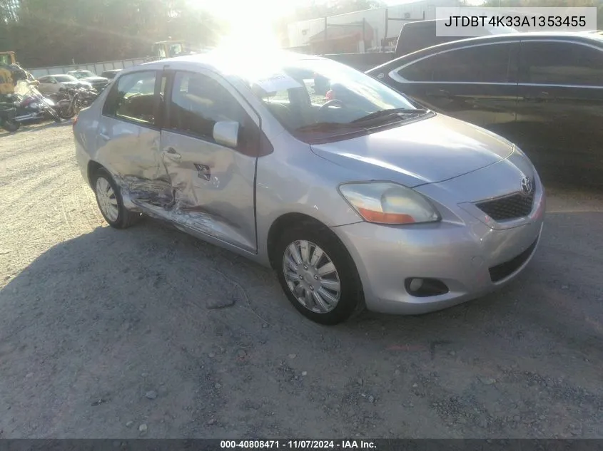 2010 Toyota Yaris VIN: JTDBT4K33A1353455 Lot: 40808471