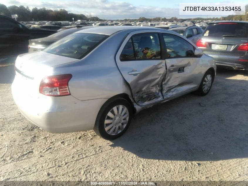 2010 Toyota Yaris VIN: JTDBT4K33A1353455 Lot: 40808471