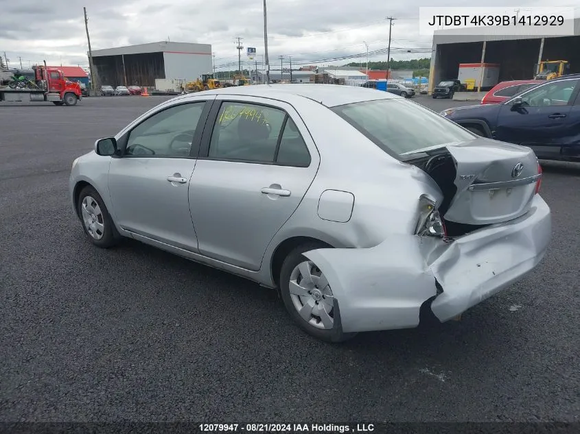 JTDBT4K39B1412929 2011 Toyota Yaris