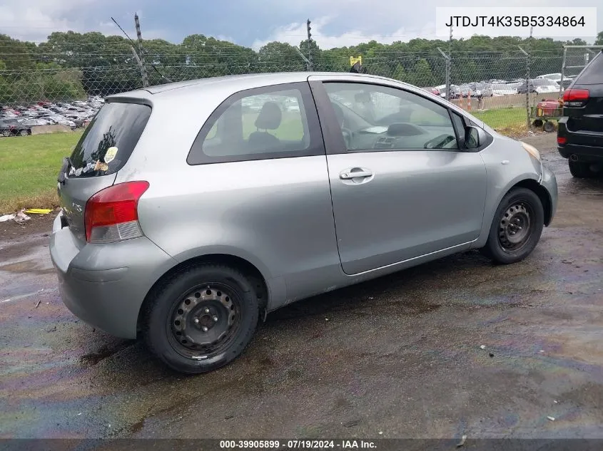 JTDJT4K35B5334864 2011 Toyota Yaris