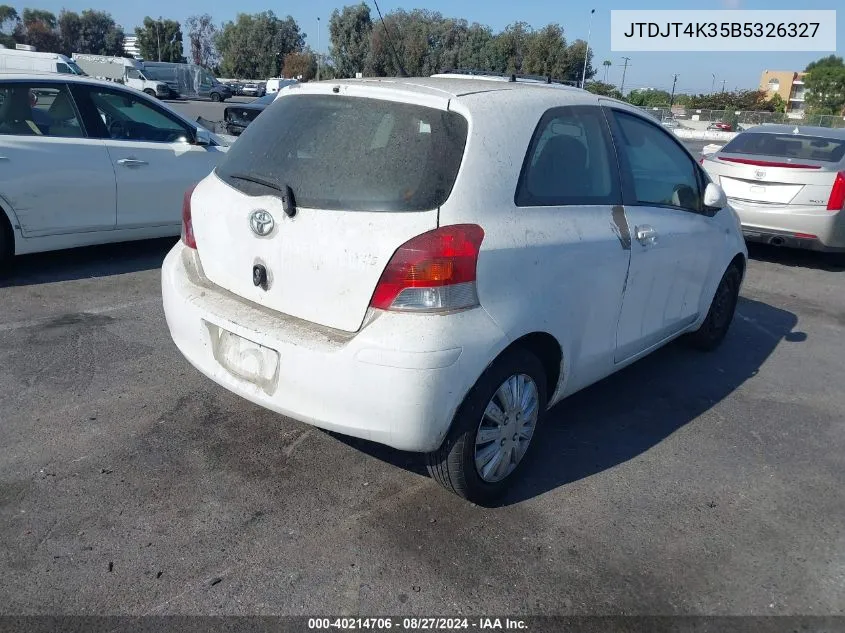 JTDJT4K35B5326327 2011 Toyota Yaris