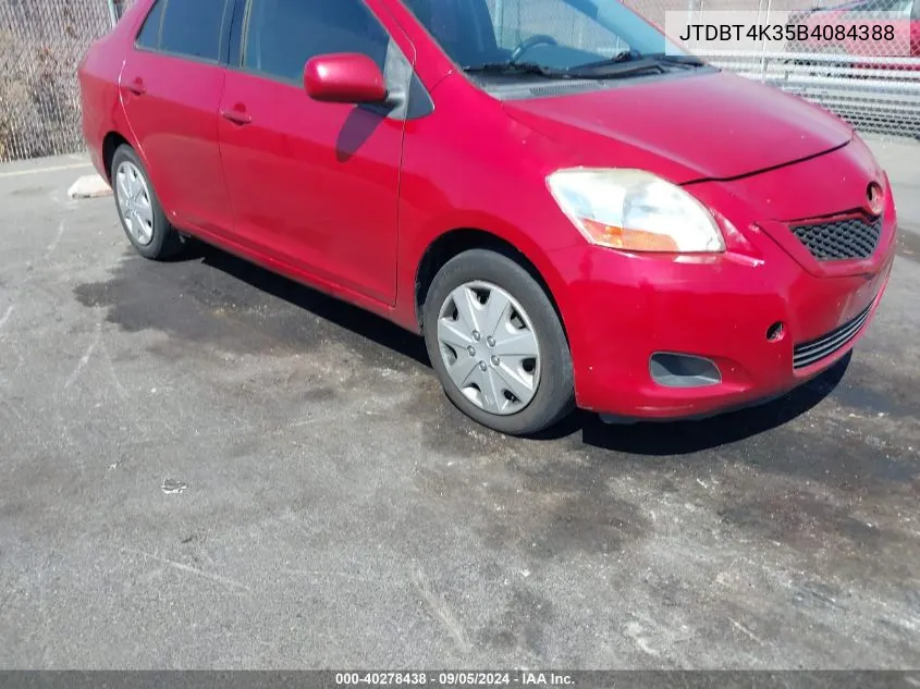 JTDBT4K35B4084388 2011 Toyota Yaris