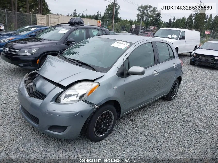 2011 Toyota Yaris Base (A4) VIN: JTDKT4K32B5336589 Lot: 40286447