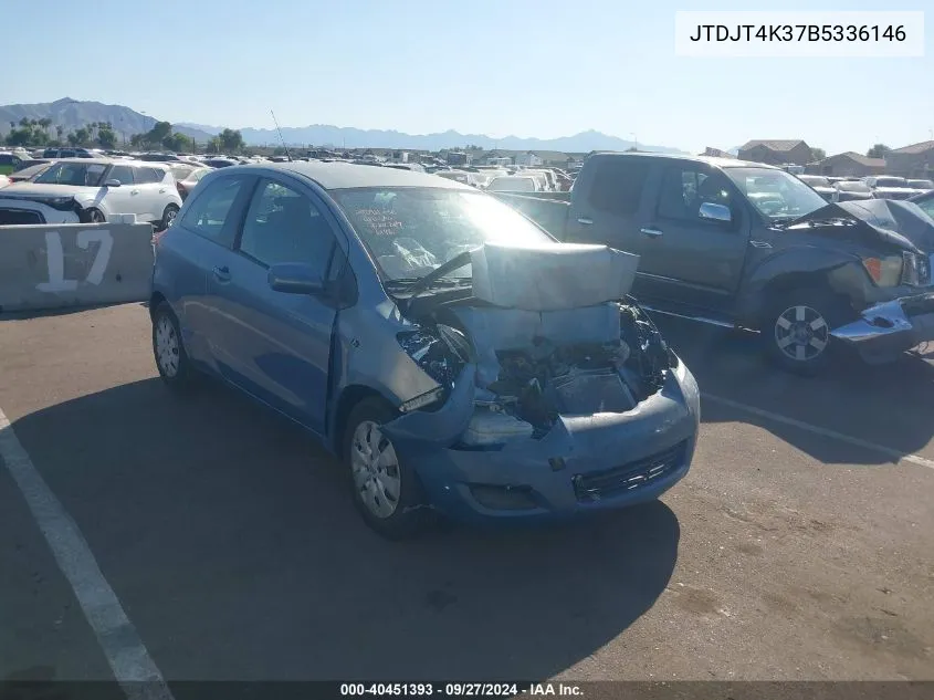 JTDJT4K37B5336146 2011 Toyota Yaris