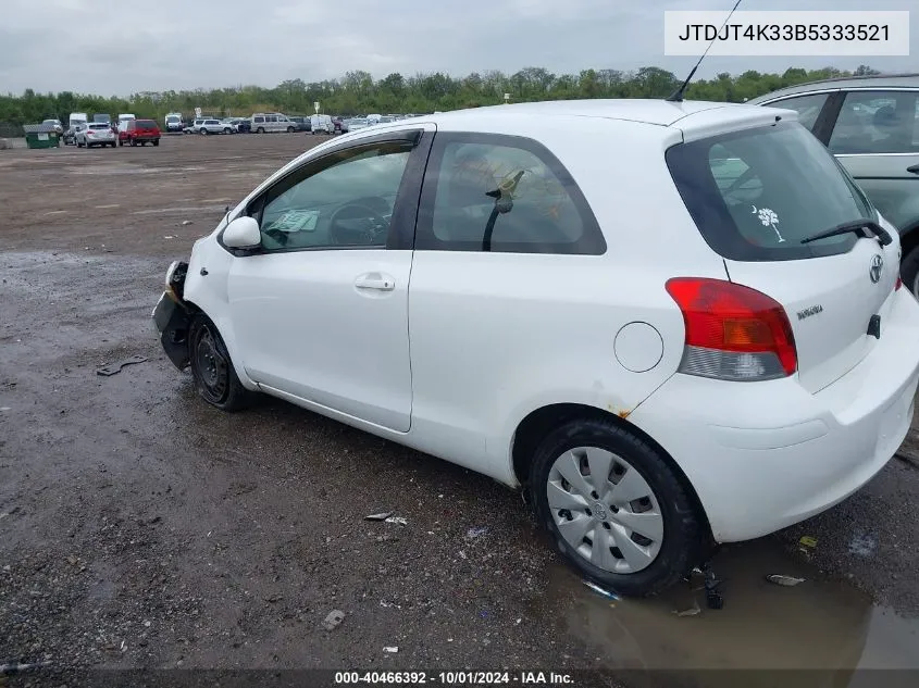 JTDJT4K33B5333521 2011 Toyota Yaris