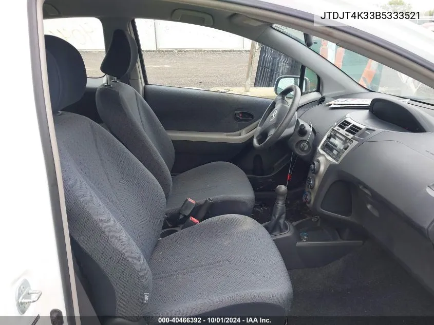 JTDJT4K33B5333521 2011 Toyota Yaris