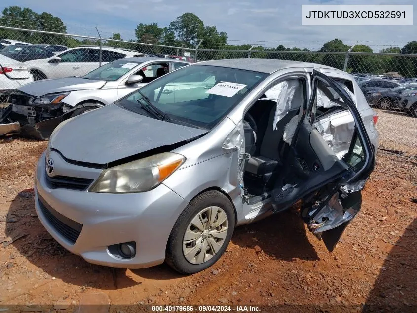 JTDKTUD3XCD532591 2012 Toyota Yaris