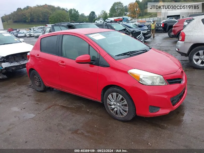 JTDKTUD30CD519185 2012 Toyota Yaris