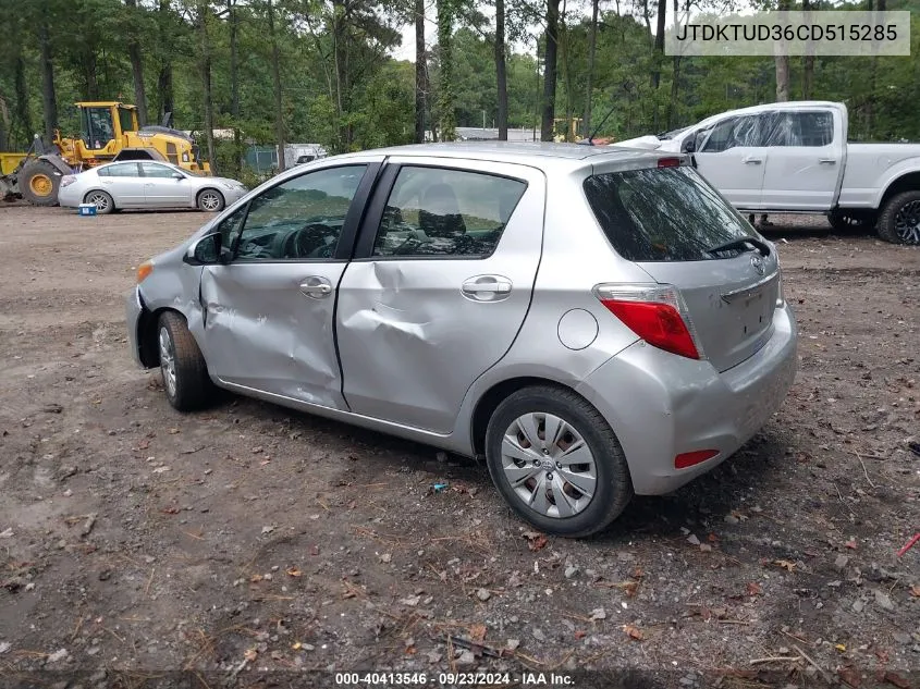 2012 Toyota Yaris L VIN: JTDKTUD36CD515285 Lot: 40413546