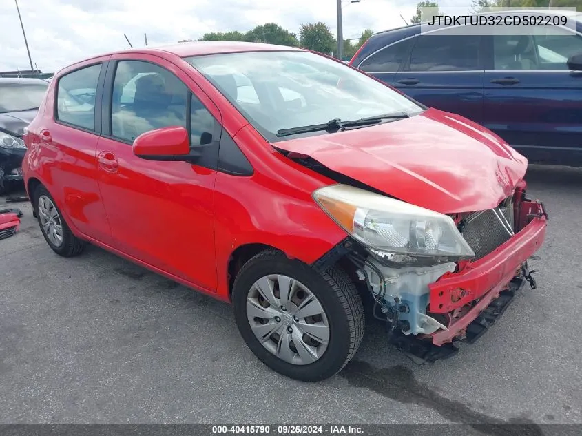 JTDKTUD32CD502209 2012 Toyota Yaris Le