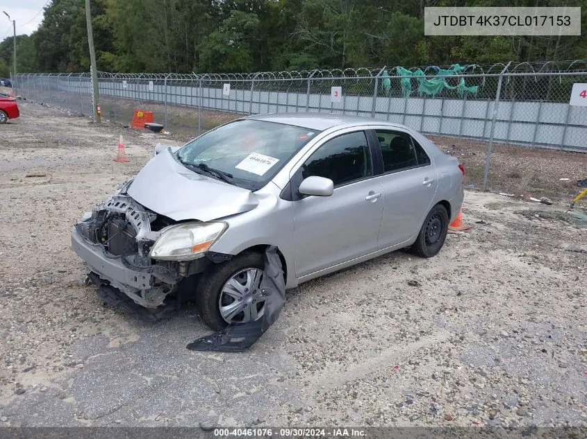 2012 Toyota Yaris VIN: JTDBT4K37CL017153 Lot: 40461076