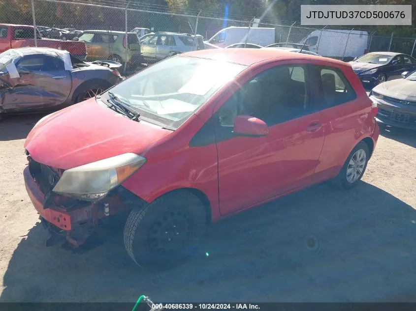 2012 Toyota Yaris VIN: JTDJTUD37CD500676 Lot: 40686339