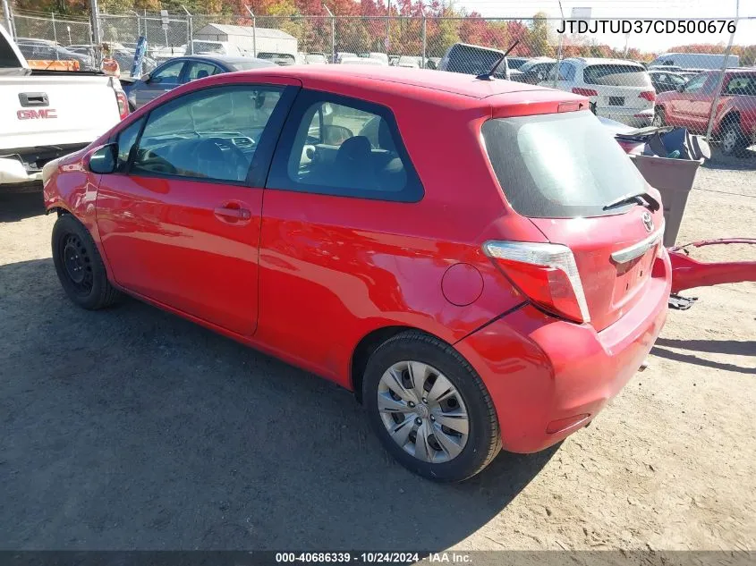 2012 Toyota Yaris VIN: JTDJTUD37CD500676 Lot: 40686339