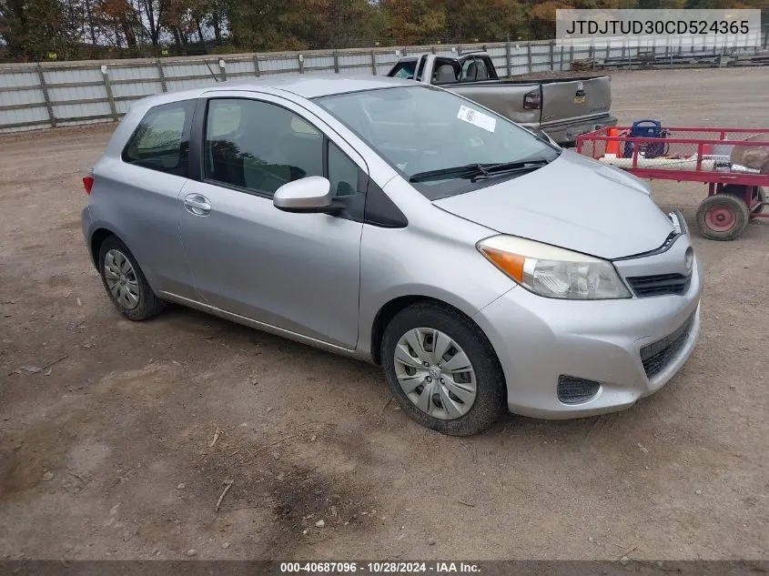 2012 Toyota Yaris VIN: JTDJTUD30CD524365 Lot: 40687096