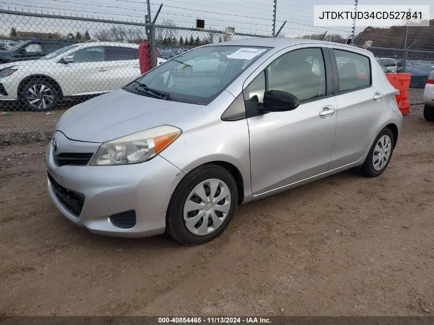 JTDKTUD34CD527841 2012 Toyota Yaris Le