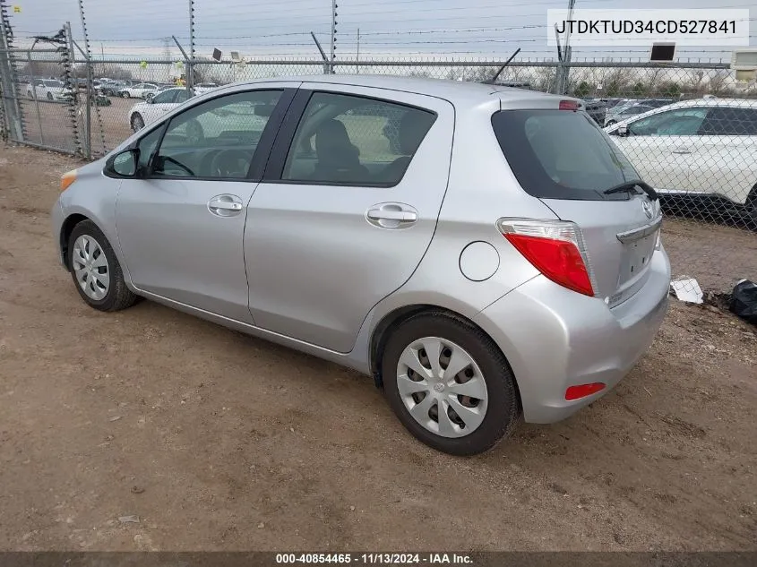 JTDKTUD34CD527841 2012 Toyota Yaris Le