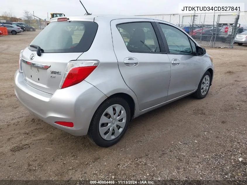 JTDKTUD34CD527841 2012 Toyota Yaris Le