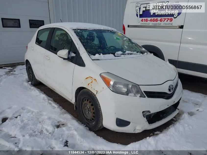 2013 Toyota Yaris Le VIN: JTDKTUD30DD556867 Lot: 11844534