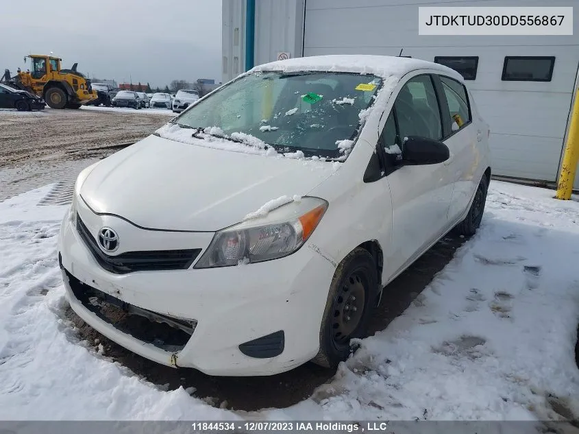 2013 Toyota Yaris Le VIN: JTDKTUD30DD556867 Lot: 11844534