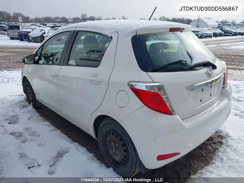 2013 Toyota Yaris Le VIN: JTDKTUD30DD556867 Lot: 11844534