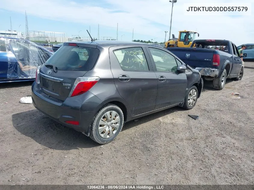 JTDKTUD30DD557579 2013 Toyota Yaris