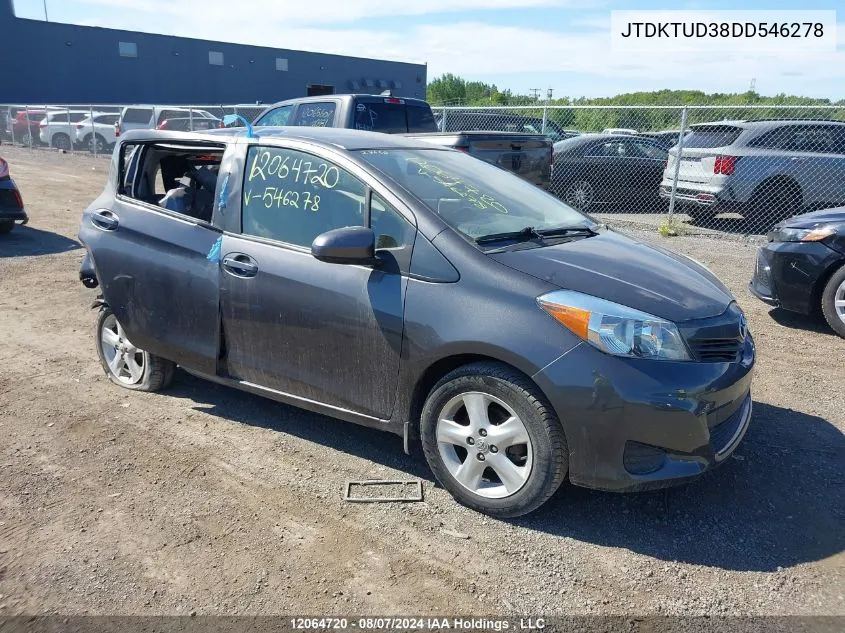 JTDKTUD38DD546278 2013 Toyota Yaris