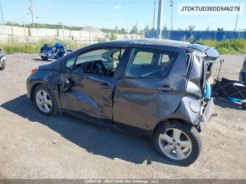 JTDKTUD38DD546278 2013 Toyota Yaris