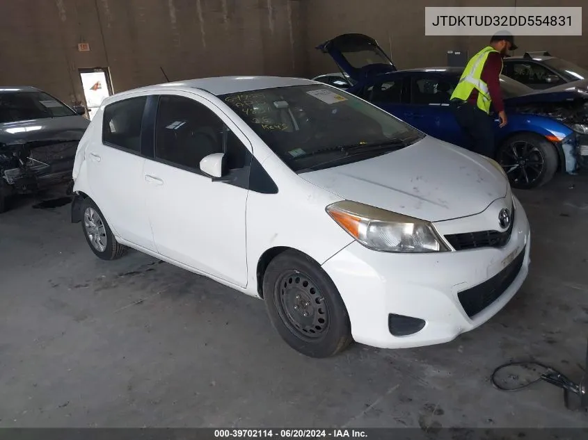 2013 Toyota Yaris Le VIN: JTDKTUD32DD554831 Lot: 39702114