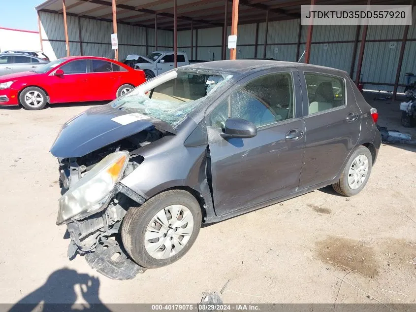 JTDKTUD35DD557920 2013 Toyota Yaris Le