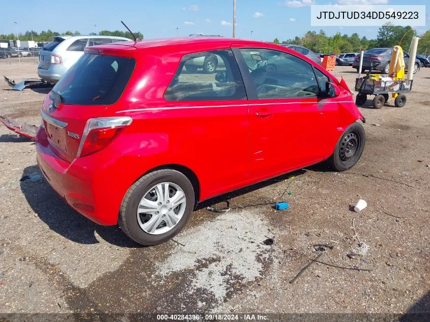 JTDJTUD34DD549223 2013 Toyota Yaris