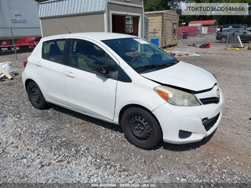 JTDKTUD36DD546666 2013 Toyota Yaris Le