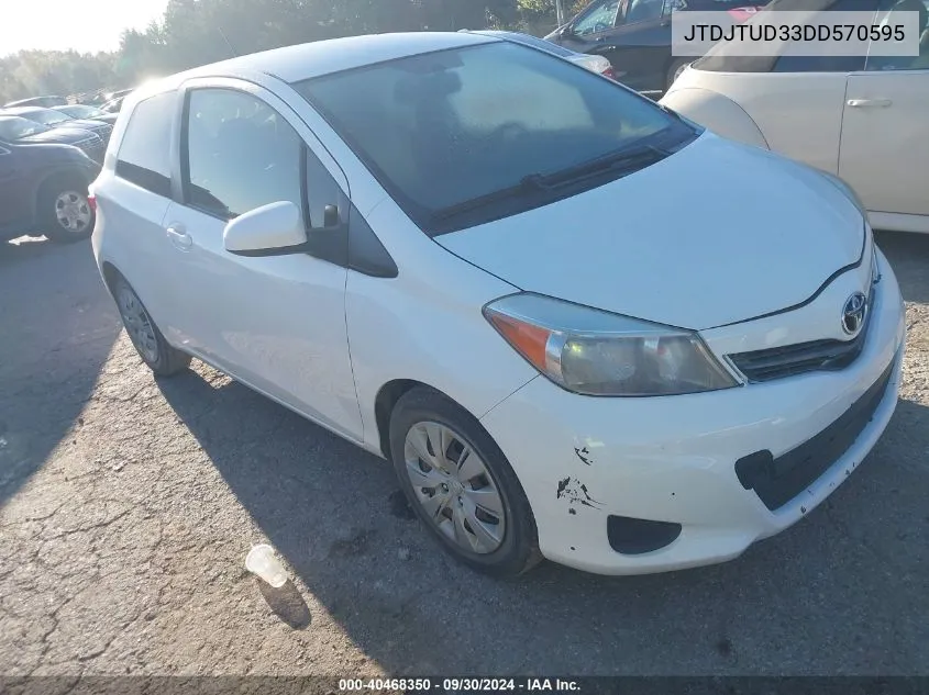 2013 Toyota Yaris L VIN: JTDJTUD33DD570595 Lot: 40468350