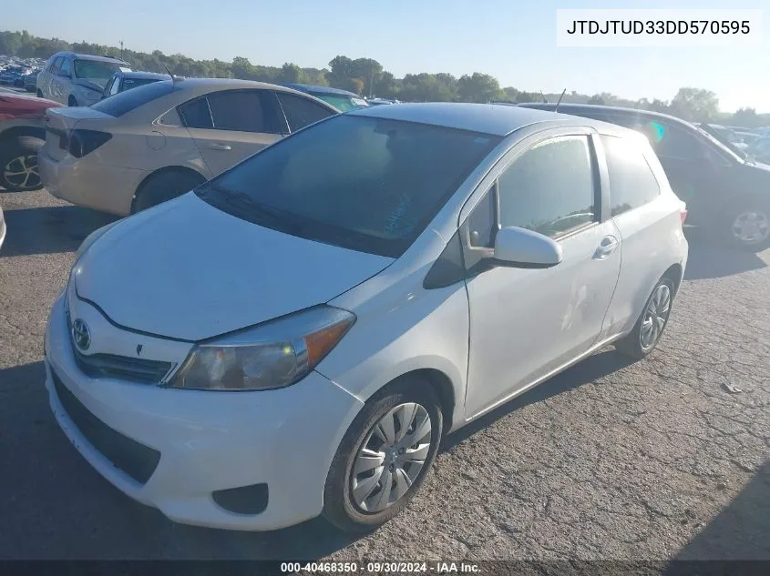 2013 Toyota Yaris L VIN: JTDJTUD33DD570595 Lot: 40468350