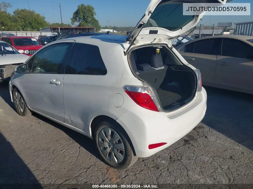 JTDJTUD33DD570595 2013 Toyota Yaris L