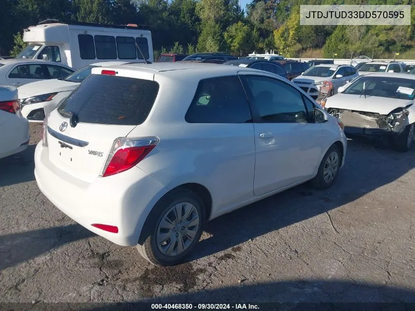 2013 Toyota Yaris L VIN: JTDJTUD33DD570595 Lot: 40468350