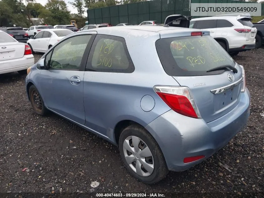 2013 Toyota Yaris L VIN: JTDJTUD32DD549009 Lot: 40474603