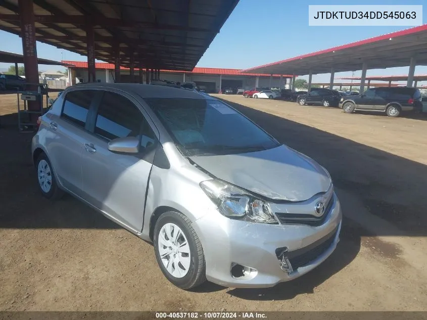 2013 Toyota Yaris Le VIN: JTDKTUD34DD545063 Lot: 40537182