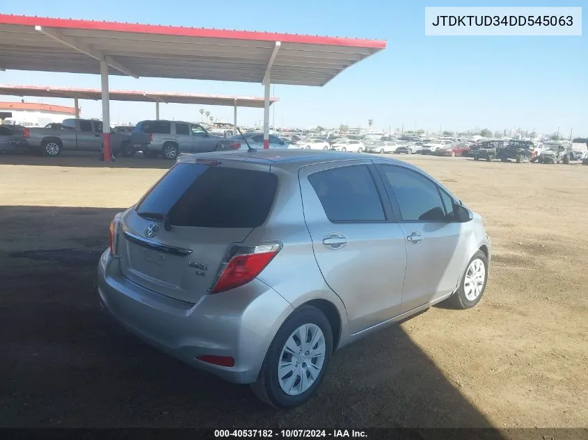 JTDKTUD34DD545063 2013 Toyota Yaris Le