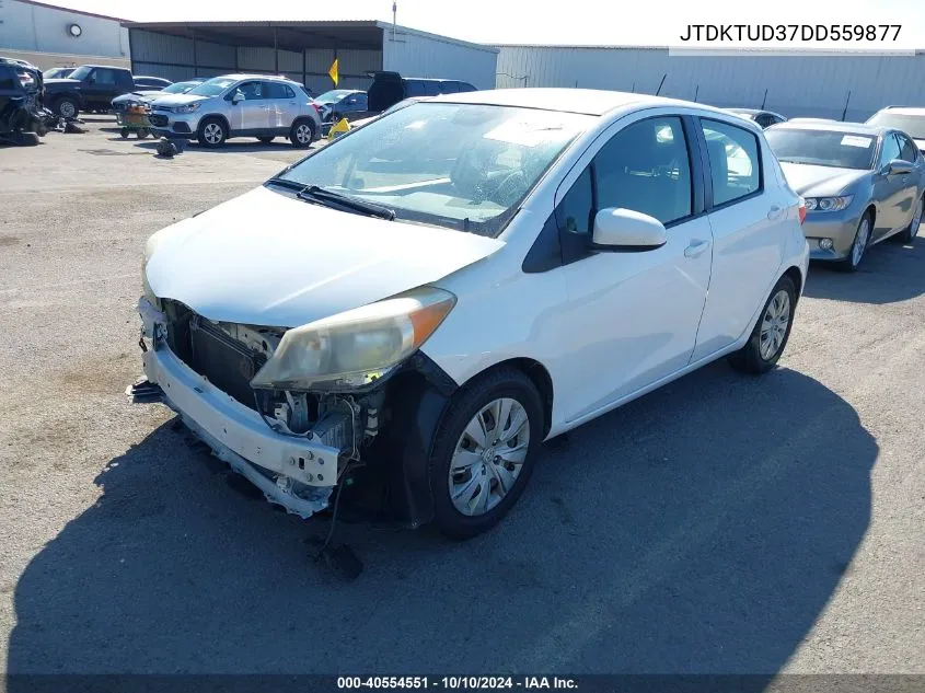 2013 Toyota Yaris Le VIN: JTDKTUD37DD559877 Lot: 40554551