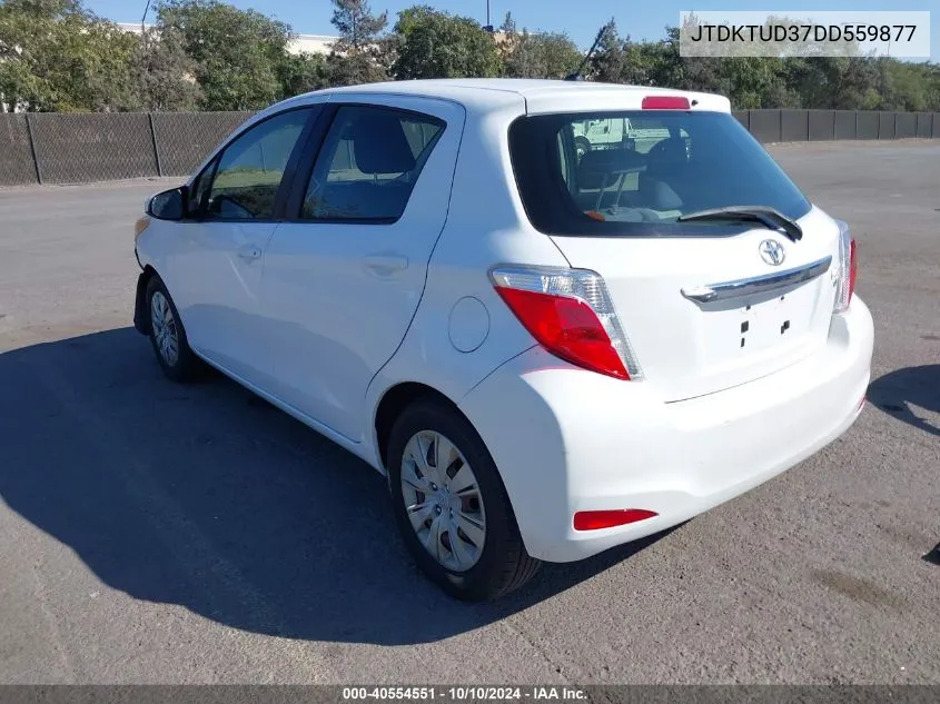 2013 Toyota Yaris Le VIN: JTDKTUD37DD559877 Lot: 40554551