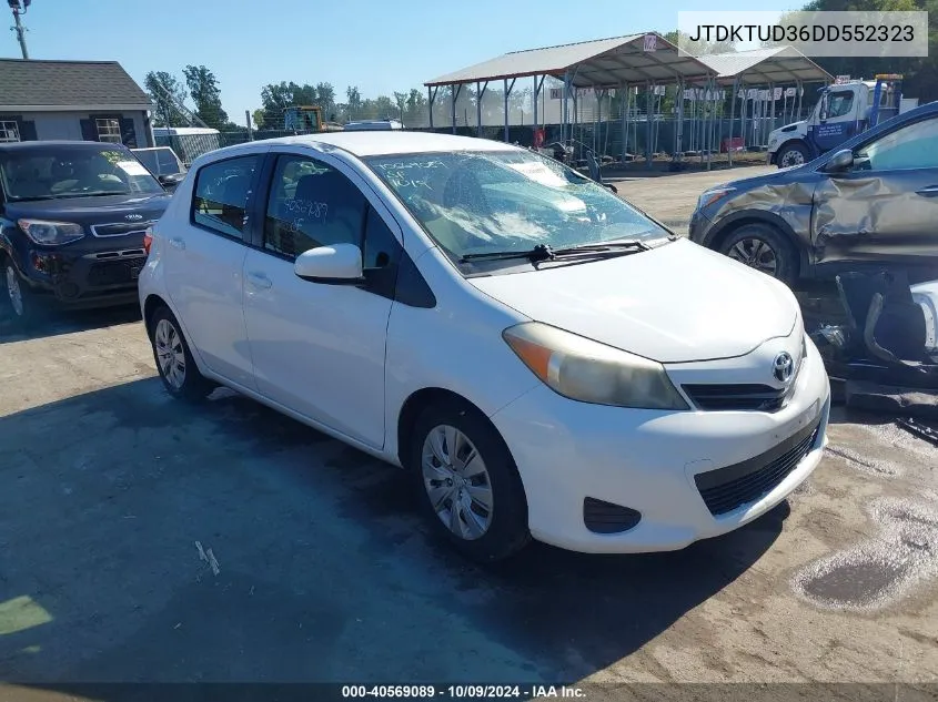 2013 Toyota Yaris Le VIN: JTDKTUD36DD552323 Lot: 40569089