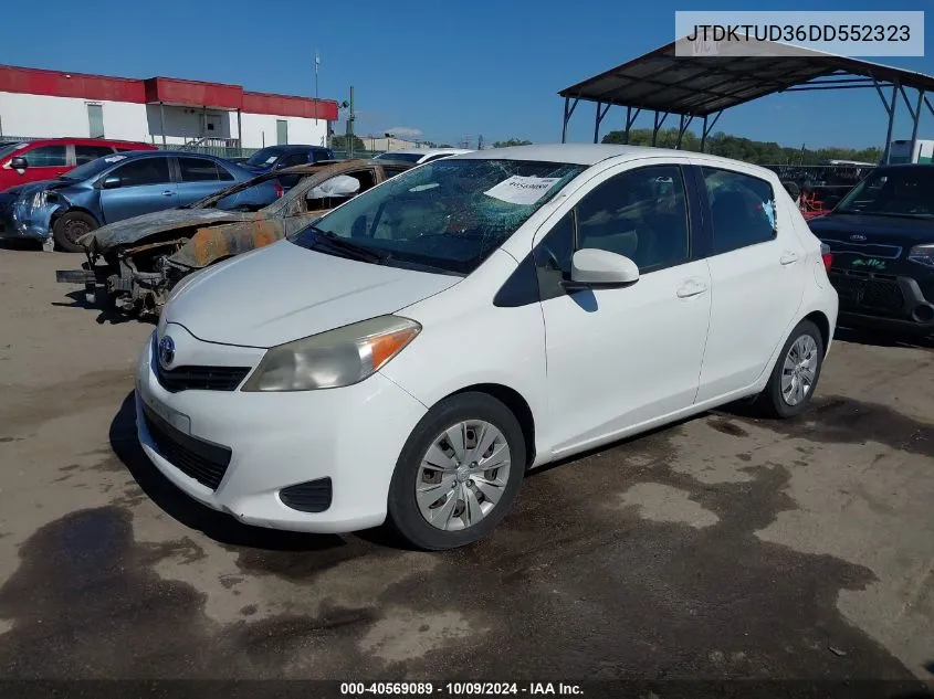 2013 Toyota Yaris Le VIN: JTDKTUD36DD552323 Lot: 40569089