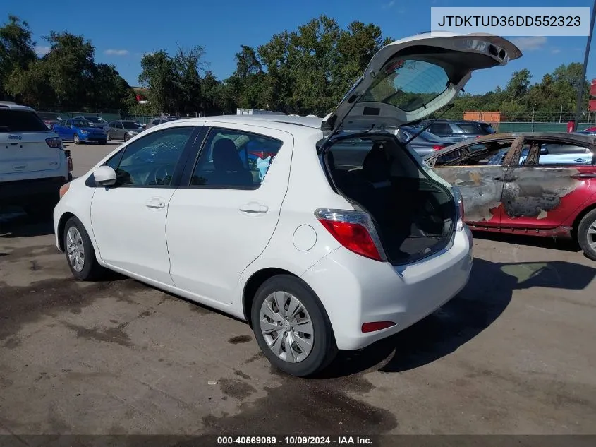 2013 Toyota Yaris Le VIN: JTDKTUD36DD552323 Lot: 40569089